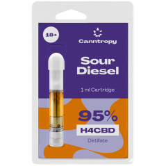 Canntropy H4CBD Cartuccia Sour Diesel, 95% H4CBD, 1 ml