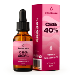 Canntropy CBG Premium kanabinoidų aliejus - 40%, 4000 mg, 10 ml