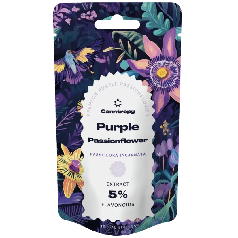 Canntropy Purple Passion flower (Passiflora incarnata) Extract, 5 % flavonoids,  5 g - 100 g