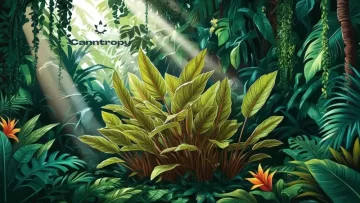 Rastlina Mitragyna speciosa v džungli Rastlina Mitragyna speciosa v džungli