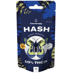 Canntropy THCP Hash  Night Mission, 10% THCP, 1 g - 100 g