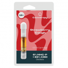 Canntropy HHCP-Mischung Patrone Erdbeerhusten, 6% HHCP, 85% CBD, 0,5 ml