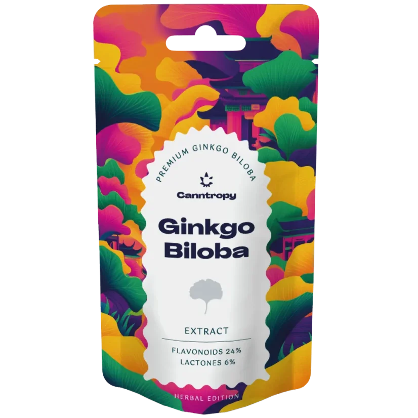 Canntropy Ginkgo Biloba Extract, 24 % flavonoids, 6 % lactones, 5 g - 100 g