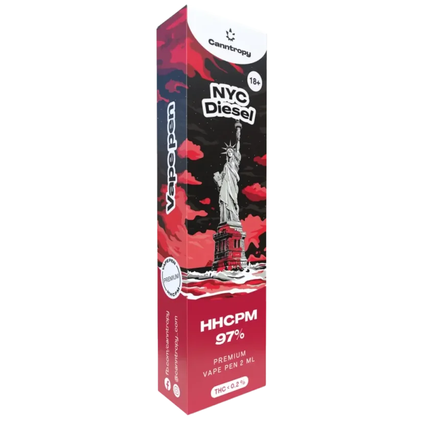 Canntropy HHCPM Vape Pen NYC Diesel, HHCPM 97% kvalitete, 2 ml