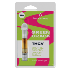 Canntropy THCV padrun Green Crack - 20% THCV, 60% CBG, 20% CBN, 1 ml