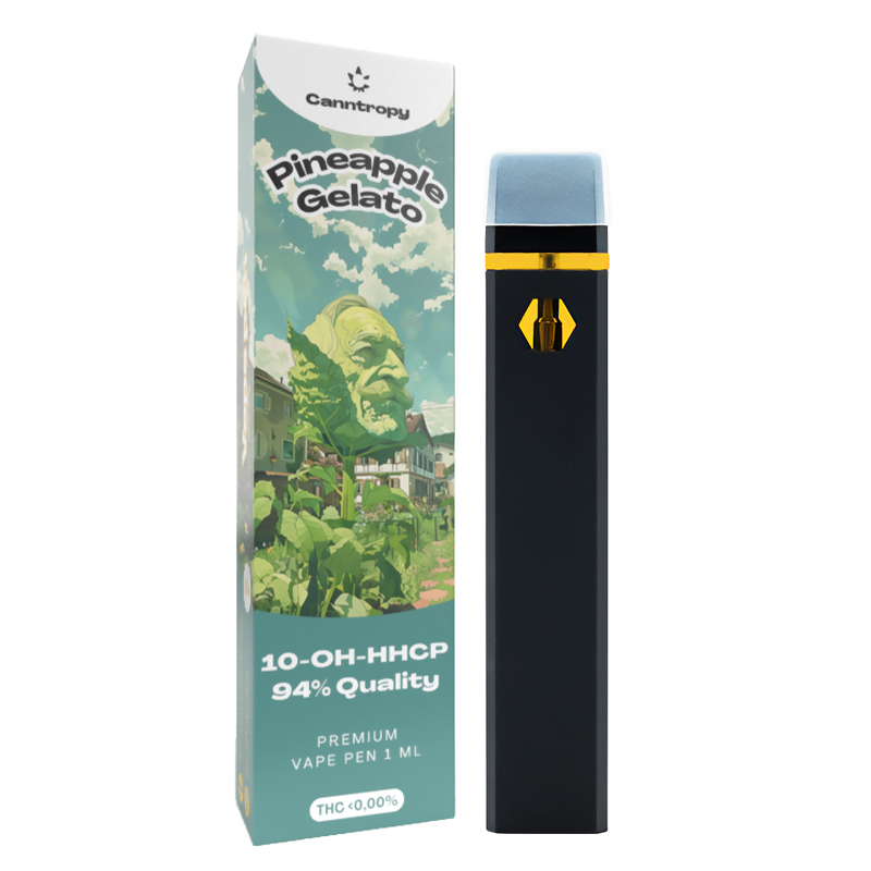 Canntropy 10-OH-HHCP Vape Pen Dứa Gelato, 10-OH-HHCP chất lượng 94%, 1 ml