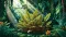 Plante Mitragyna speciosa dans la jungle