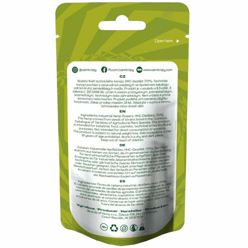 Canntropy HHC-blomma Super Lemon Haze 70%, 1 g - 100 g