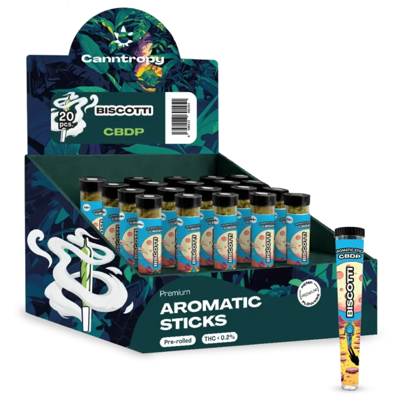 Canntropy CBDP Prerolls Biscotti, Display box 20 pcs