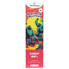 Canntropy CBDP Vape Pen Banana Runtz, CBDP 88% kokybė, 1 ml