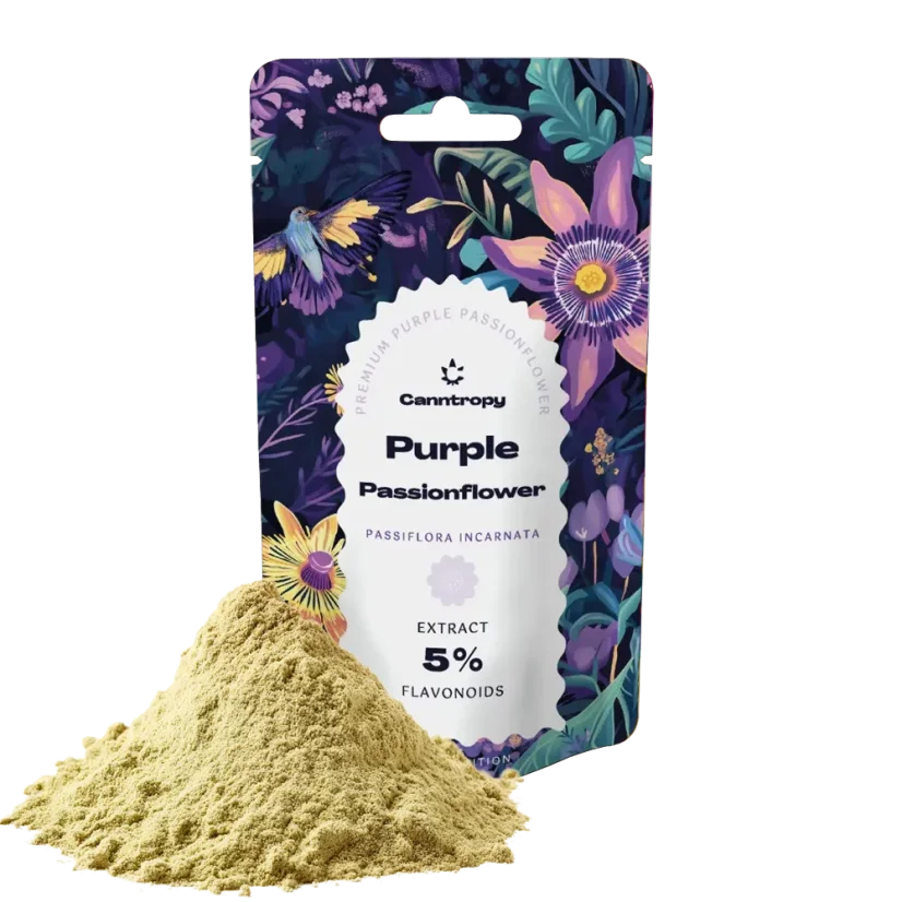 Canntropy Purple Passion flower (Passiflora incarnata) Extract, 5 % flavonoids,  5 g - 100 g