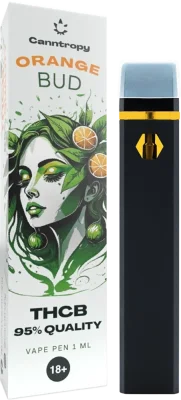 Canntropy THCB Disposable Vape Pen Orange Bud, THCB quality 95%, 1 ml