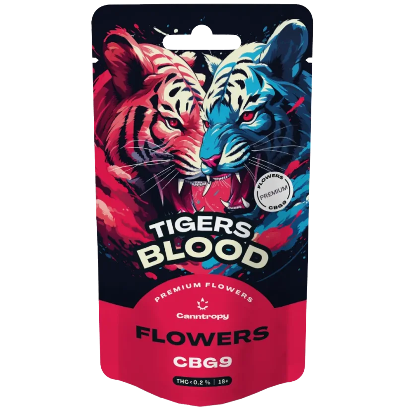 Canntropy CBG9 Flowers Tigers Blood, CBG9 85% quality, 1 - 100 g