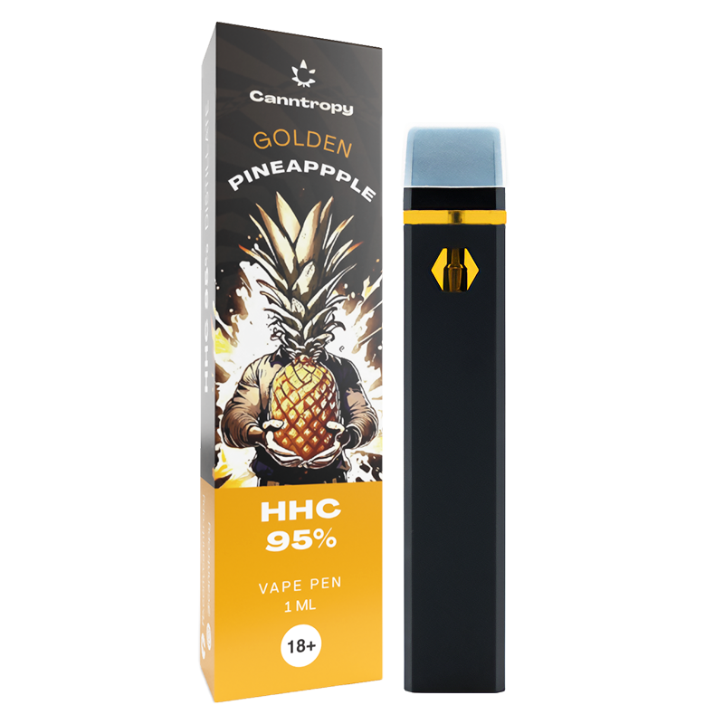 "Canntropy HHC Vape Pen Golden Pineapple 95%, 1 ml