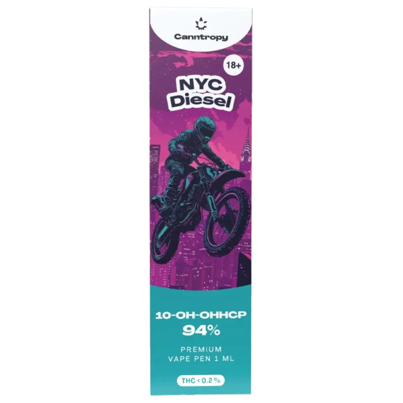 Canntropy 10-OH-HHCP Vape Pen NYC Diesel, 10-OH-HHCP 94% quality, 1 ml