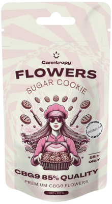 Canntropy CBG9 Ζαχαρωτό μπισκότο λουλουδιών, CBG9 Ποιότητα 85 %, 1 g - 100 g
