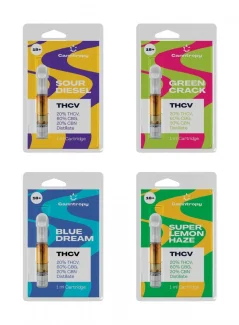 Canntropy Cartuchos THCV, conjunto tudo em um - 4 sabores x 1 ml