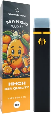 Canntropy HHCH - Bolígrafo vaporizador desechable Mango Kush, calidad HHCH 95 %, 1 ml