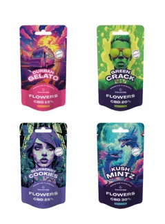 Canntropy Pacote de flores de CBD 15% a 30%, conjunto tudo em um - 4 x 1 g a 100 g