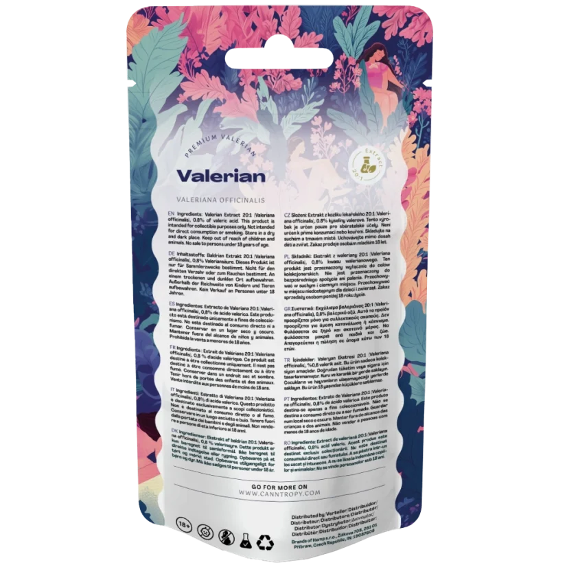 Canntropy Valerian (Valeriana officialis) Extract 20:1, 5g - 100g