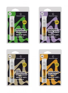 Canntropy ülitugevad HHCP kassetid, kõik ühes komplekt – 4 maitset x 1 ml