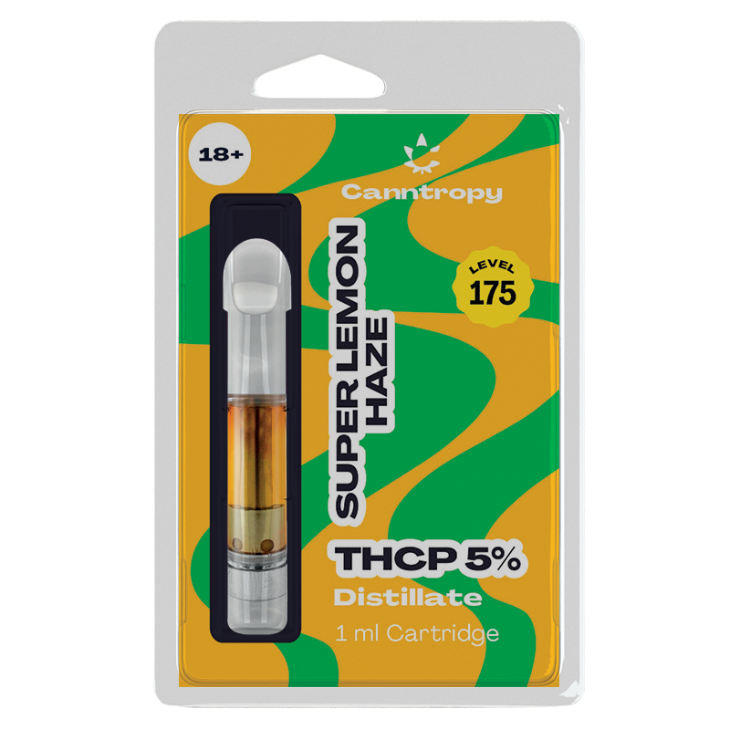 Canntropy THCP Cartuș Super Lemon Haze - 5% THCP, 90% CBD, 1 ml