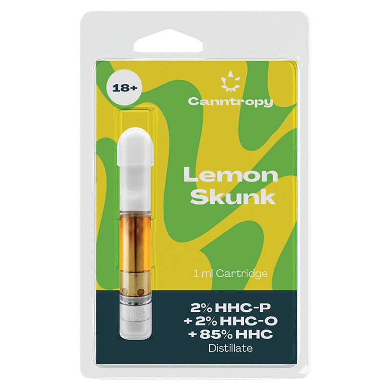 Canntropy HHC Blend Cartridge Lemon Skunk, 2% HHC-P, 2% HHC-O, 85% HHC, 1 ml