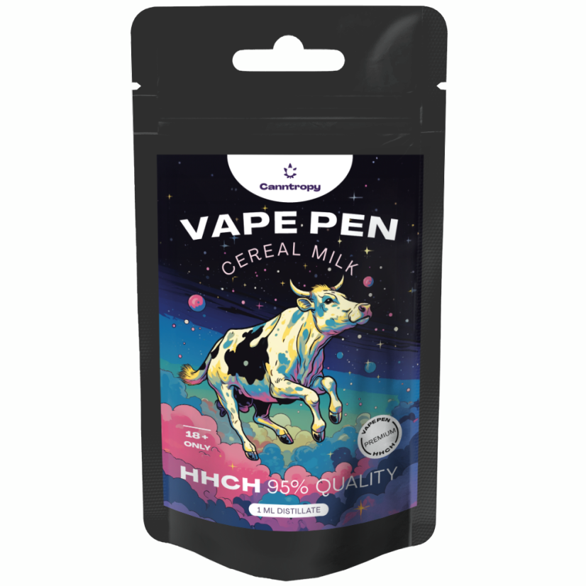 Canntropy HHCH Vape Pen Leite de cereais, qualidade HHCH 95%, 1 ml