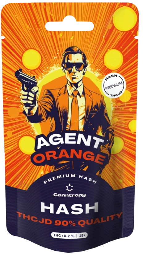 Canntropy THCJD Hash Agent Orange, THCJD 90%-os minőség, 1 g - 5 g