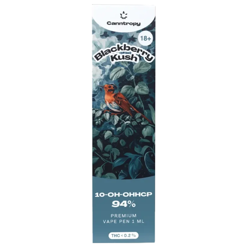 Canntropy 10-OH-HHCP Vape Pen Blackberry Kush, 10-OH-HHCP 94% quality, 1 ml