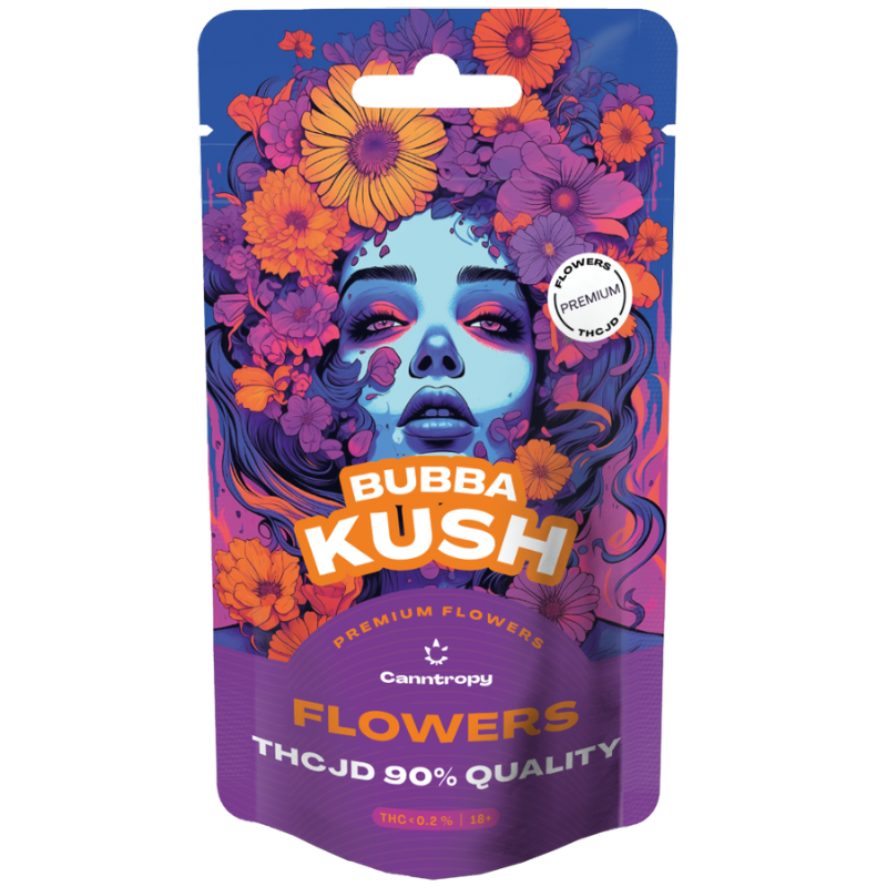 Canntropy THCJD Floare Bubba Kush, THCJD 90% calitate, 1 g - 100 g