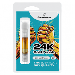 Canntropy THCJD kārtridžs 24K Gold Punch, THCJD 90% kvalitāte, 1 ml