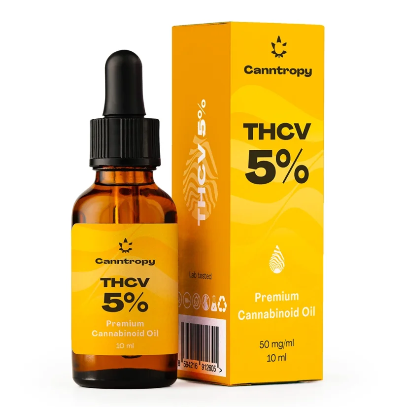 Canntropy THCV Premium Cannabinoid Oil - 5 %, 500 mg, 10 ml