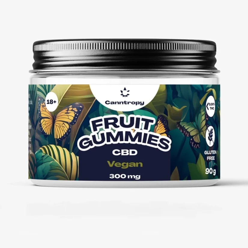 Canntropy CBD Fruit Gummies Vegan, 30 pcs x 10 mg, 300 mg CBD, 90 g Canntropy CBD Fruit Gummies Vegan, 30 pcs x 10 mg, 300 mg CBD, 90 g