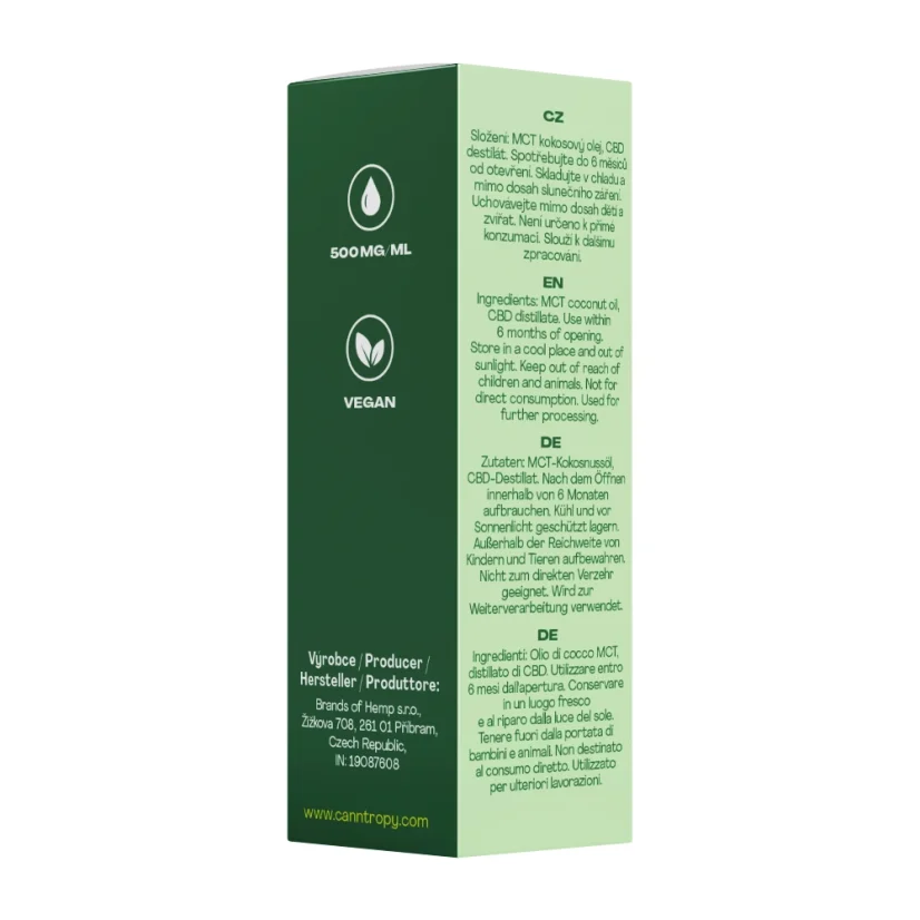 Canntropy CBD Premium Cannabinoid Oil - 40 %, 4000 mg, 10 ml