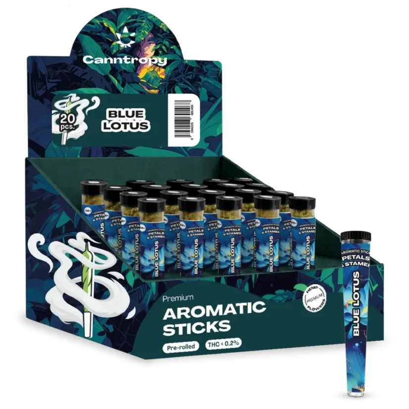 Canntropy Blue Lotus Prerolls, Display box 20 pcs