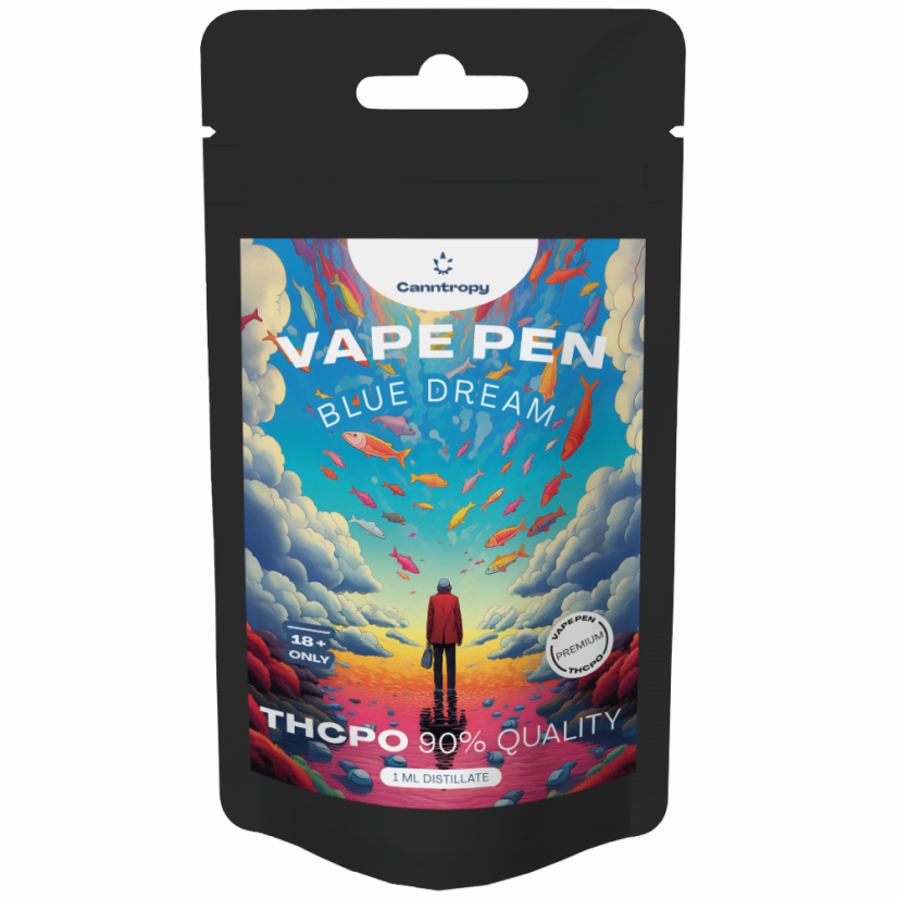 Canntropy THCPO Vape Pen de unică folosință Blue Dream, THCPO 90% calitate, 1ml