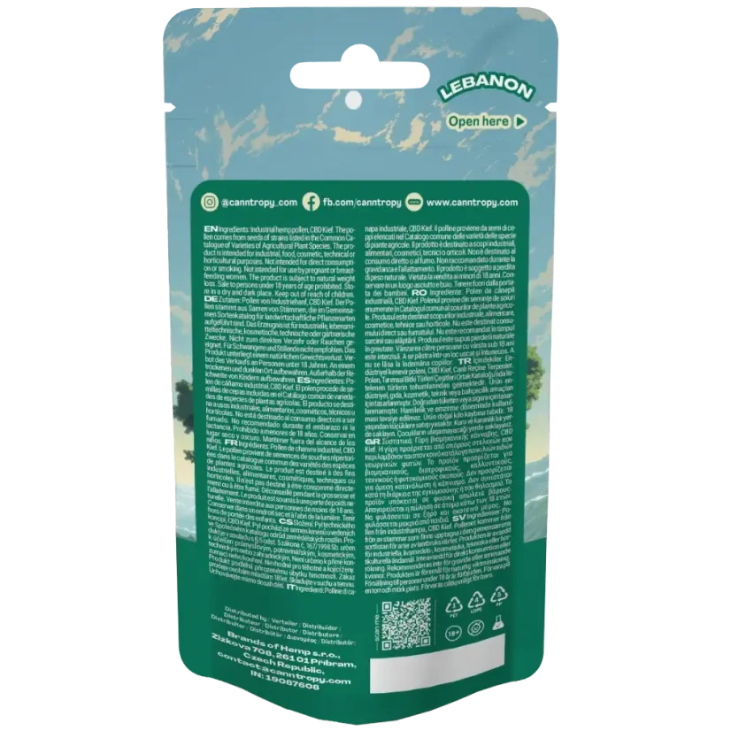 Canntropy CBD Hash Lebanon, CBD, 1 - 100 g