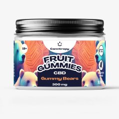Canntropy CBD Fruit Gummies Gummy Bears, 60 tk x 5 mg, 300 mg CBD, 135 g