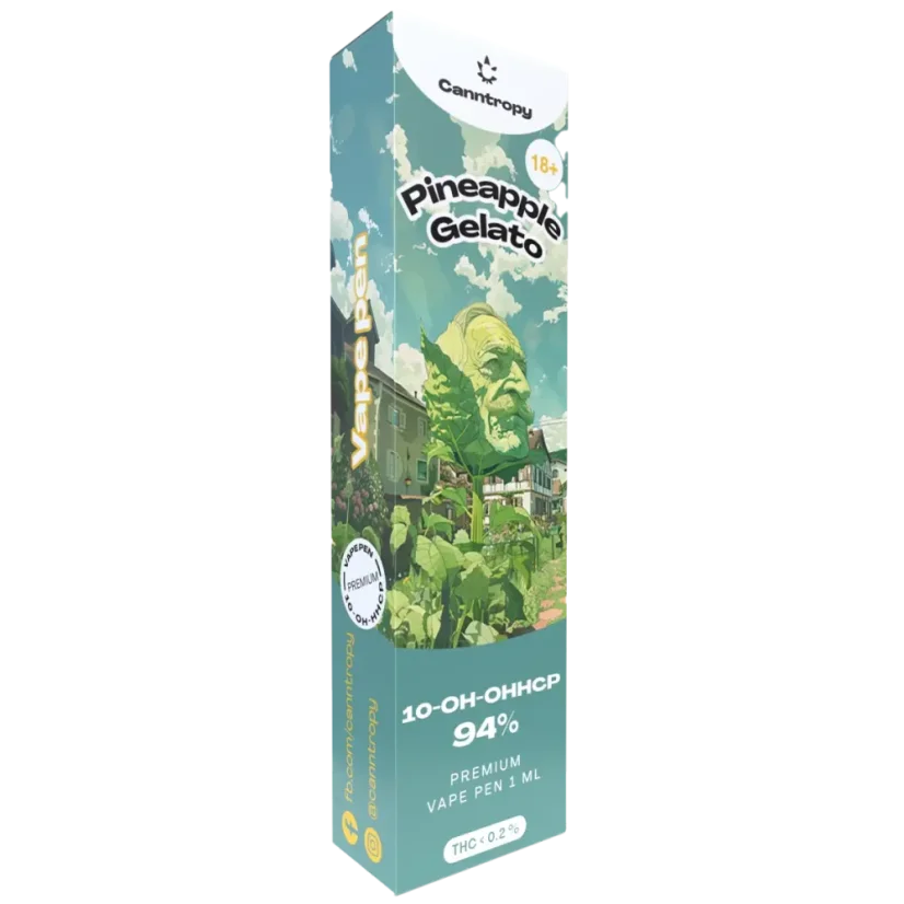 Canntropy 10-OH-HHCP Vape Pen Pineapple Gelato, 10-OH-HHCP 94% quality, 1 ml