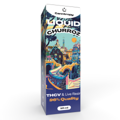 Canntropy THCV Líquido Churroz resina viva terpenos, THCV 96 % calidad, 10 ml