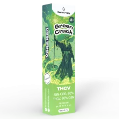 Canntropy THCV Vape Pen Green Crack, 20 % THCV, 60 % CBG, 20 % CBN, 1 ml