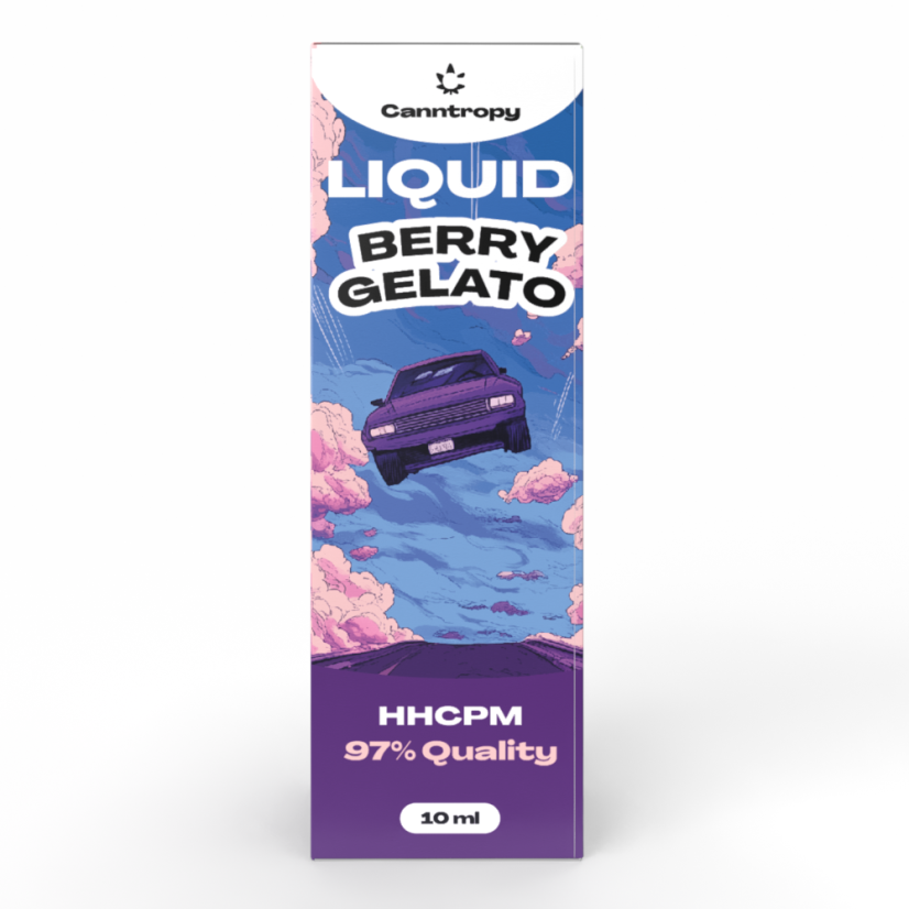 Canntropy HHCPM tekoči jagodni gelato, HHCPM 97 % kakovosti, 10 ml