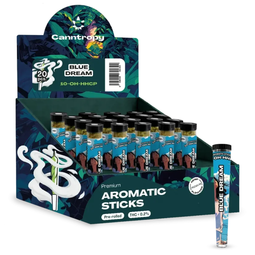 Canntropy 10-OH-HHCP Pré-rolos Blue Dream, caixa expositor 20 un.