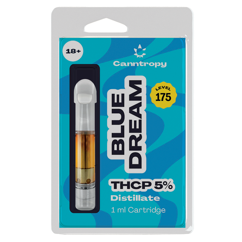 Canntropy THCP-patron Blue Dream - 5% THCP, 90% CBD, 1 ml