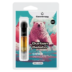 Canntropy Cartuș CBG9 Durban Gelato, CBG9 85% calitate, 1 ml