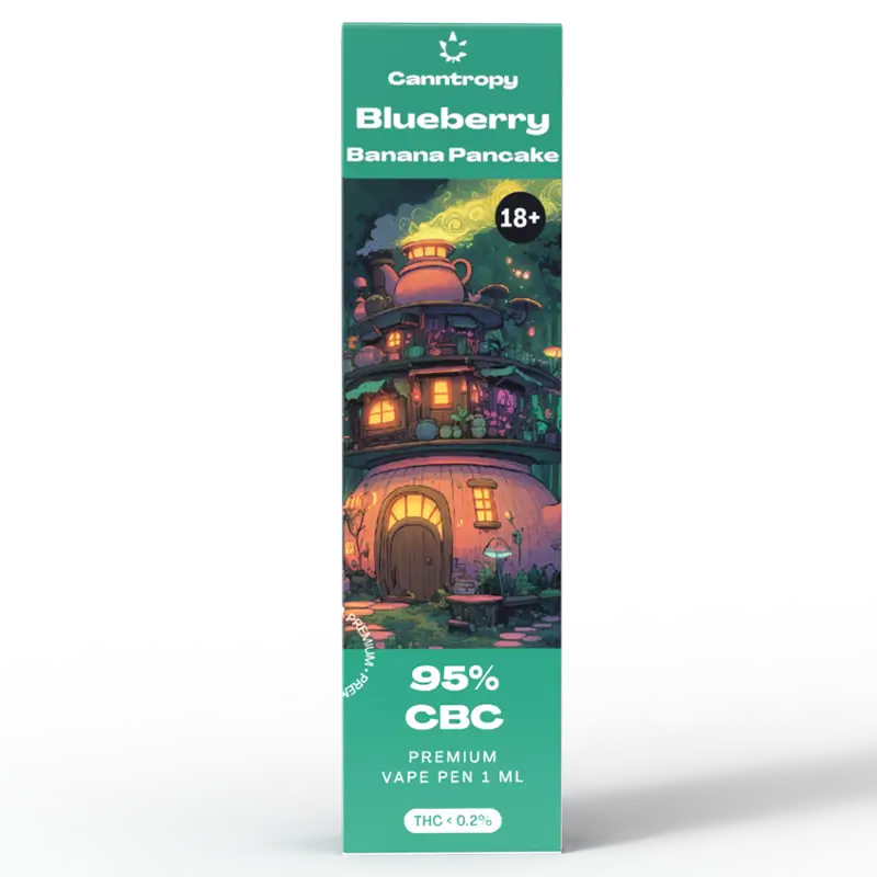 Canntropy CBC Vape Pen Pancake Blueberry Banana Pancake, 95 % CBC, 1ml