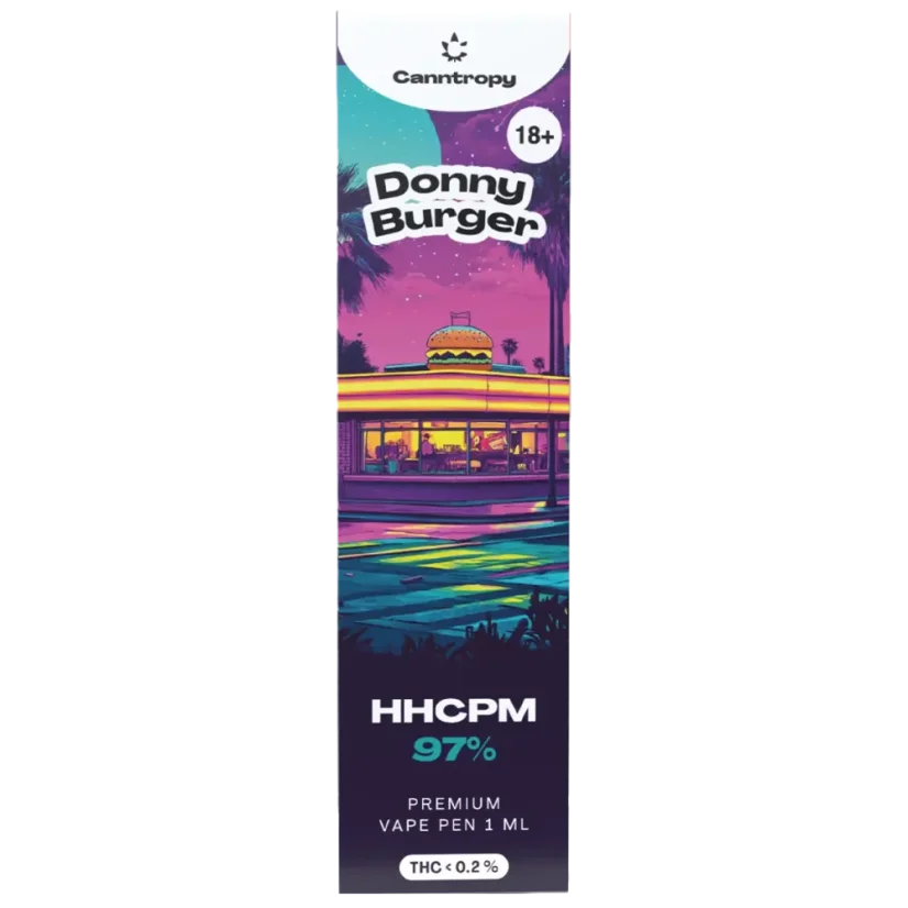 Canntropy HHCPM Vape Pen Donny Burger, calitate HHCPM 97%, 1 ml