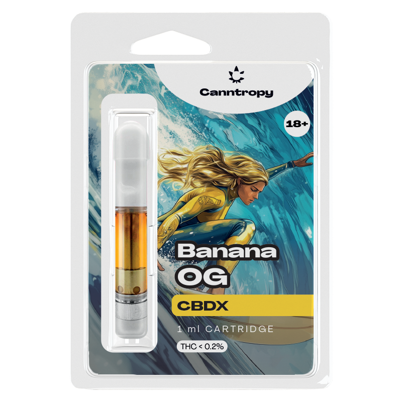 Cartouche Canntropy CBDX Banana OG, CBDX 10 %, 1 ml