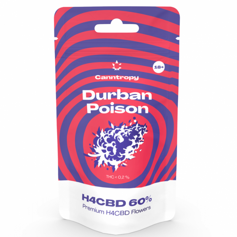 Canntropy H4CBD fleur Durban Poison 60%, 1 g - 5 g